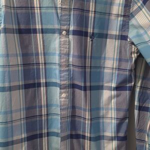 Brooks Brothers Blue and White Plaid Shirt